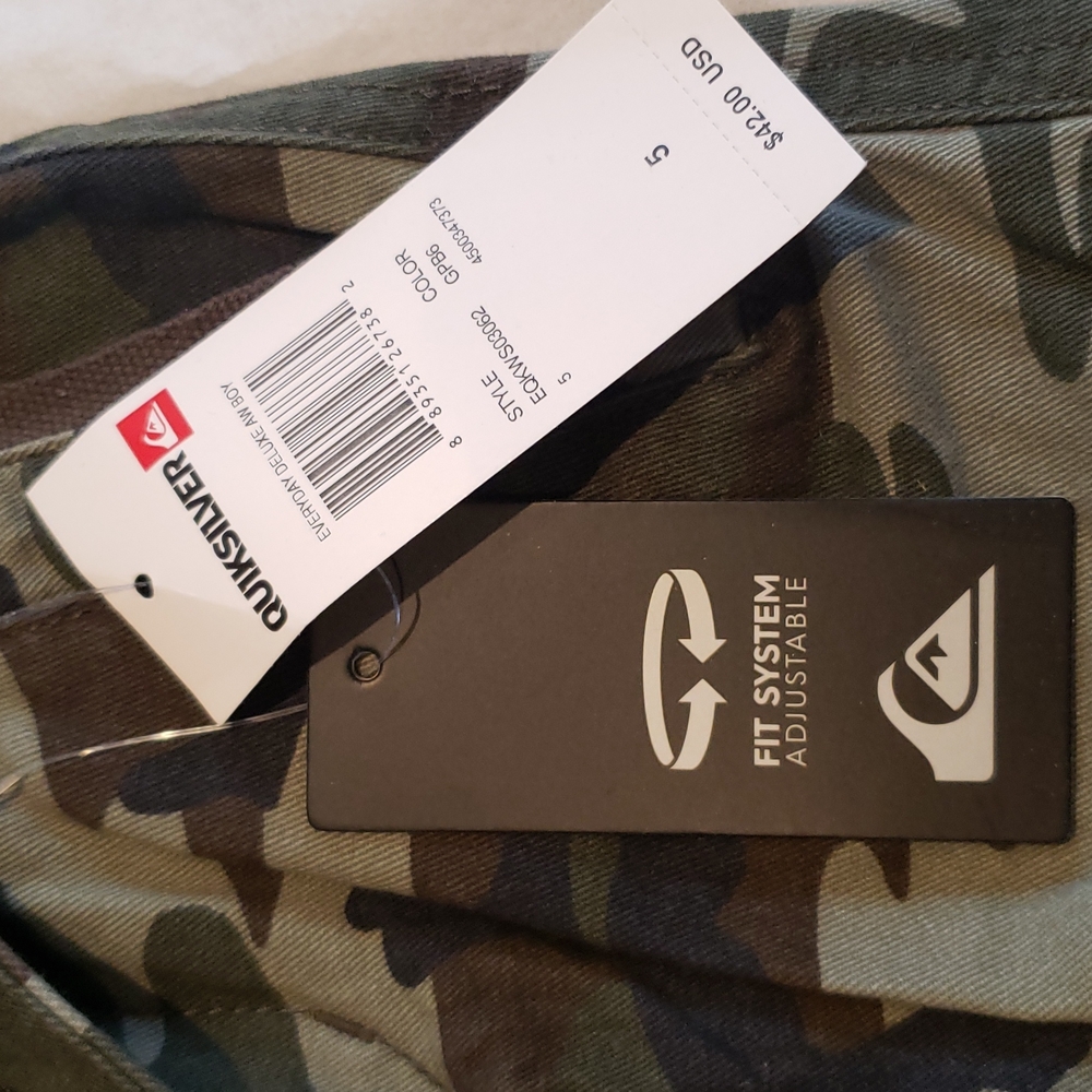 Quiksilver New Kids Camo Cargo Pocket Shorts (Little Boys) NWT Size 5 🎉HP🎉 - Picture 16 of 16